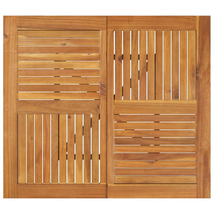 vidaXL Garden Table 85x85x75 cm Solid Wood Acacia - Brown - 25245