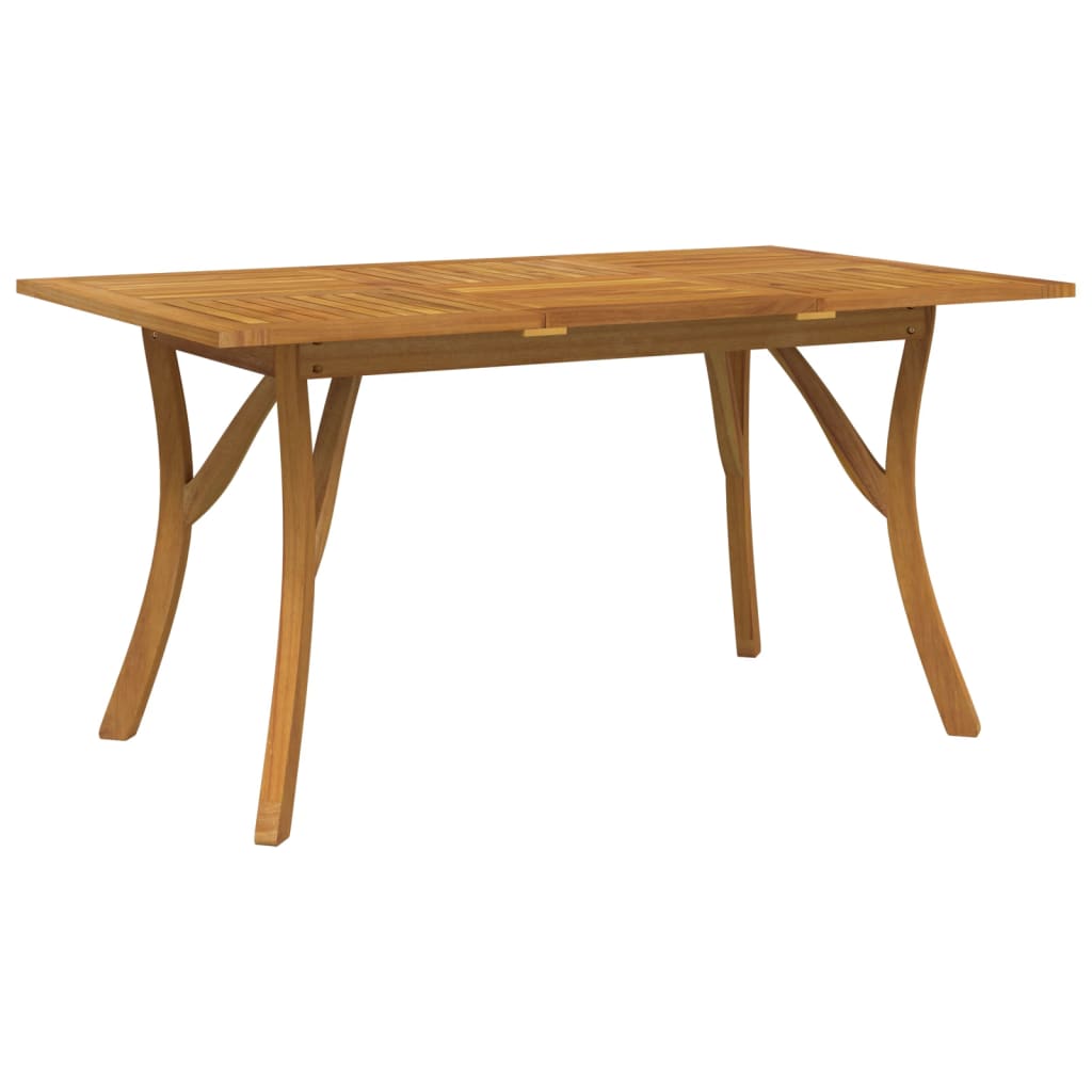 vidaXL Garden Table 150x90x75 cm Solid Wood Acacia - Brown