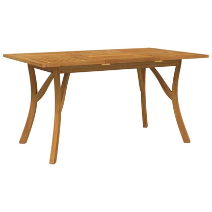 vidaXL Garden Table 150x90x75 cm Solid Wood Acacia - Brown