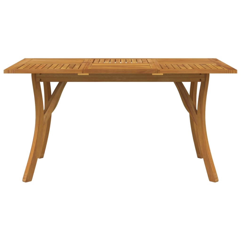 vidaXL Garden Table 150x90x75 cm Solid Wood Acacia - Brown