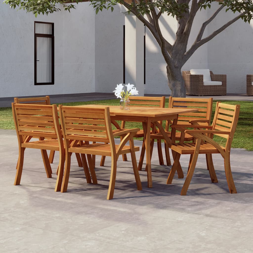 vidaXL Garden Table 150x90x75 cm Solid Wood Acacia - Brown