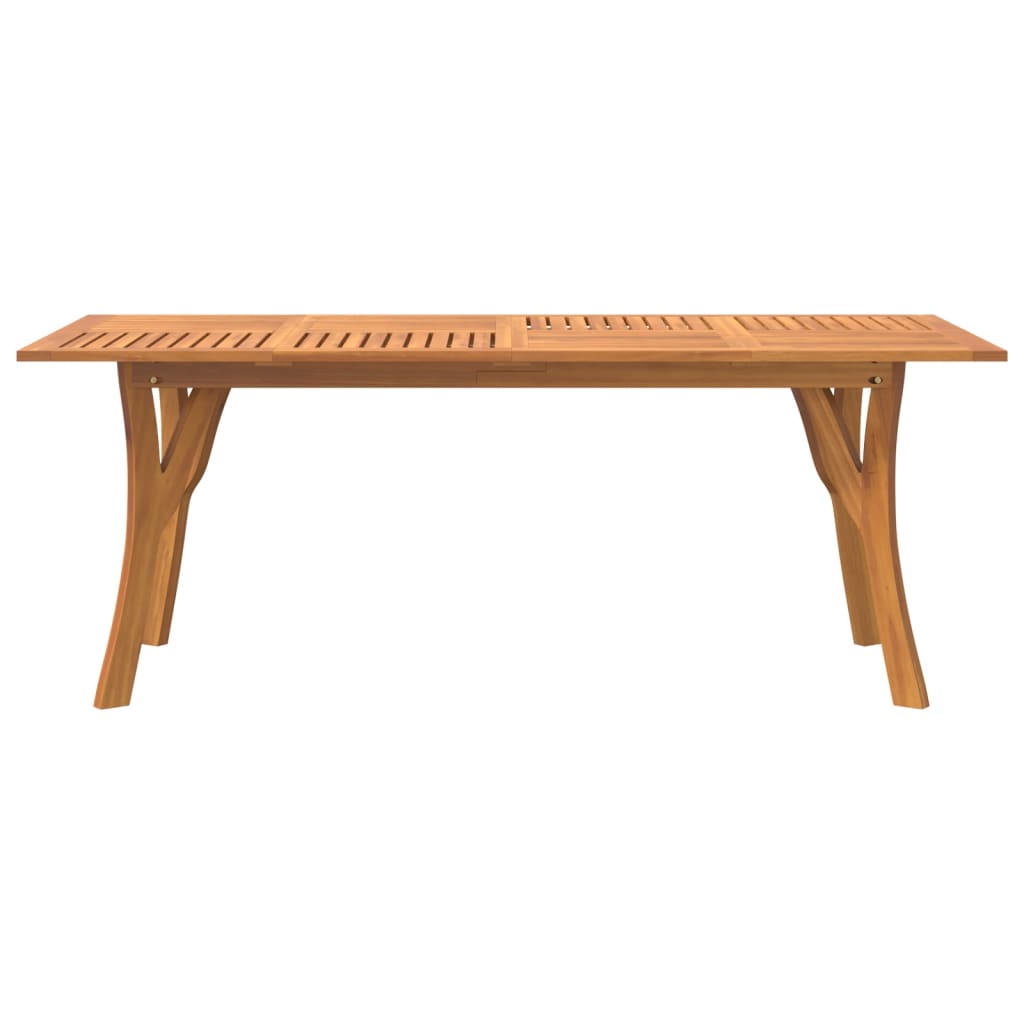 vidaXL Garden Table 200x90x75 cm Solid Wood Acacia - Brown