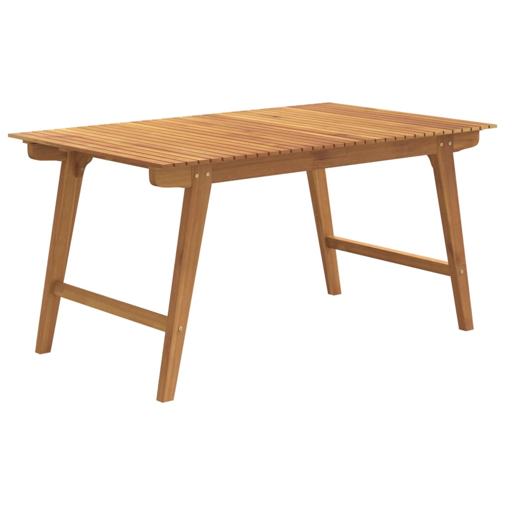 vidaXL Garden Table 150x90x75 cm Solid Wood Acacia - Brown - 25259