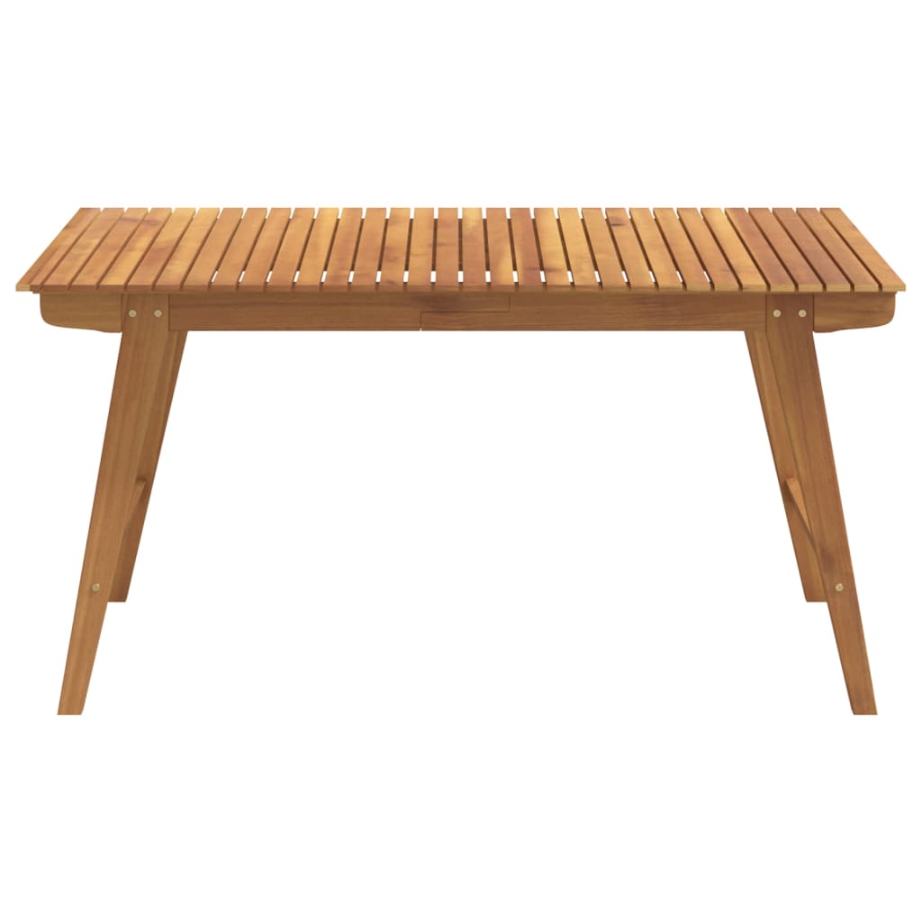 vidaXL Garden Table 150x90x75 cm Solid Wood Acacia - Brown - 25259