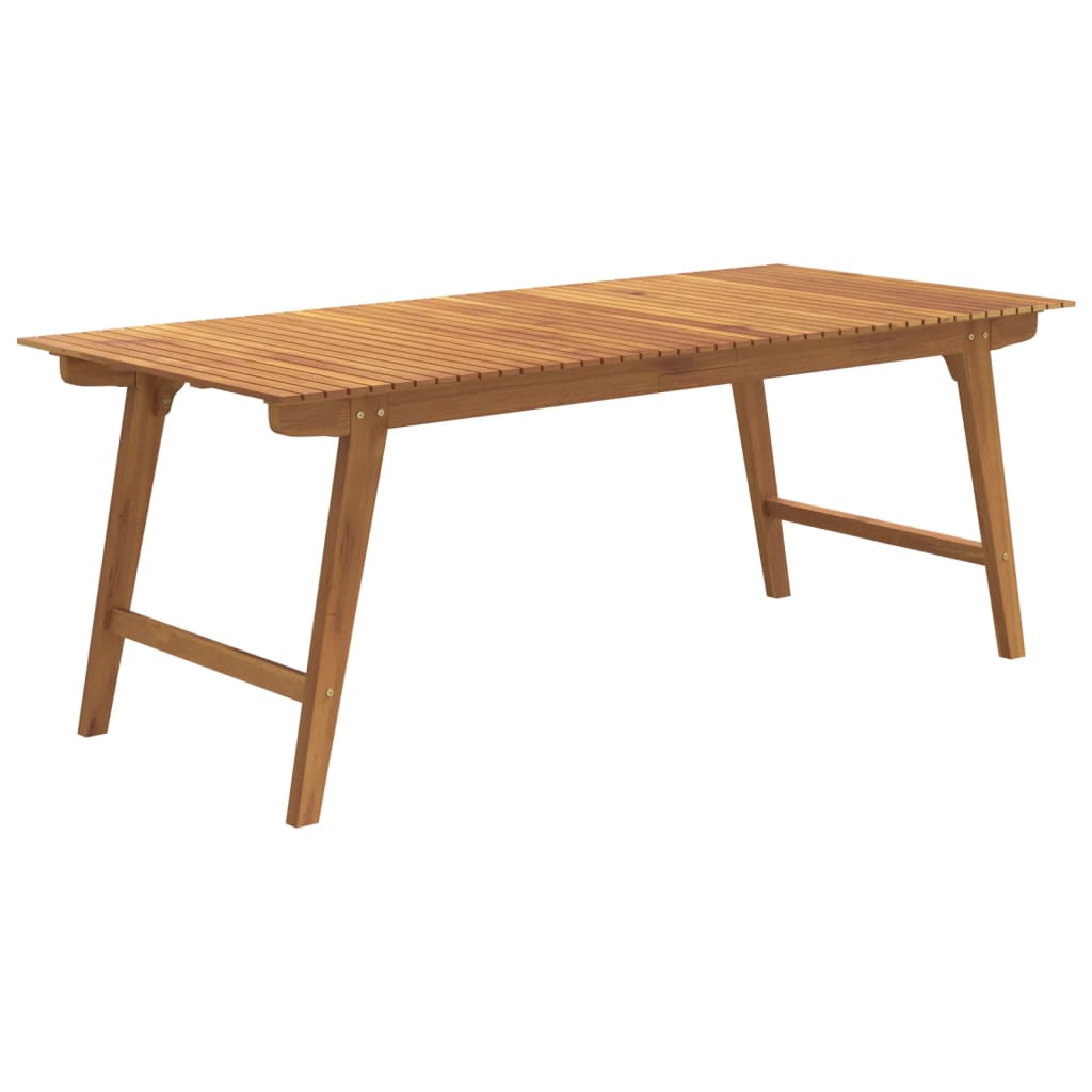 vidaXL Garden Table 200x90x75 cm Solid Wood Acacia - Brown - 25260