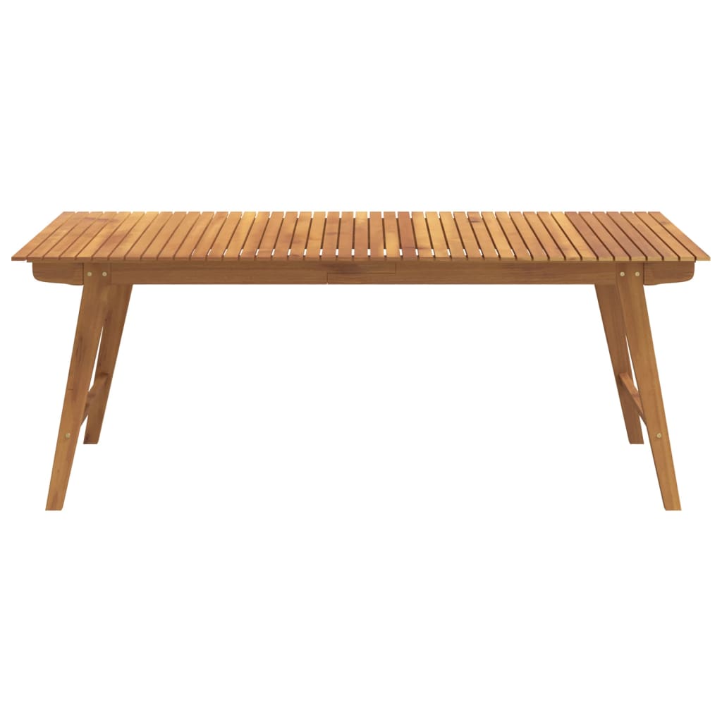 vidaXL Garden Table 200x90x75 cm Solid Wood Acacia - Brown - 25260