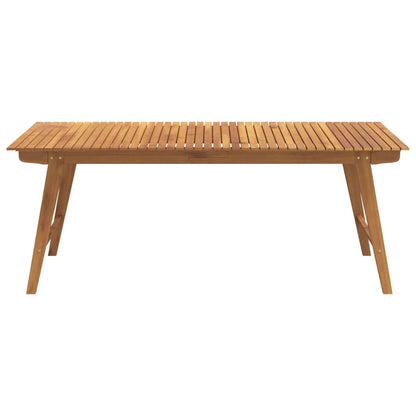 vidaXL Garden Table 200x90x75 cm Solid Wood Acacia - Brown - 25260