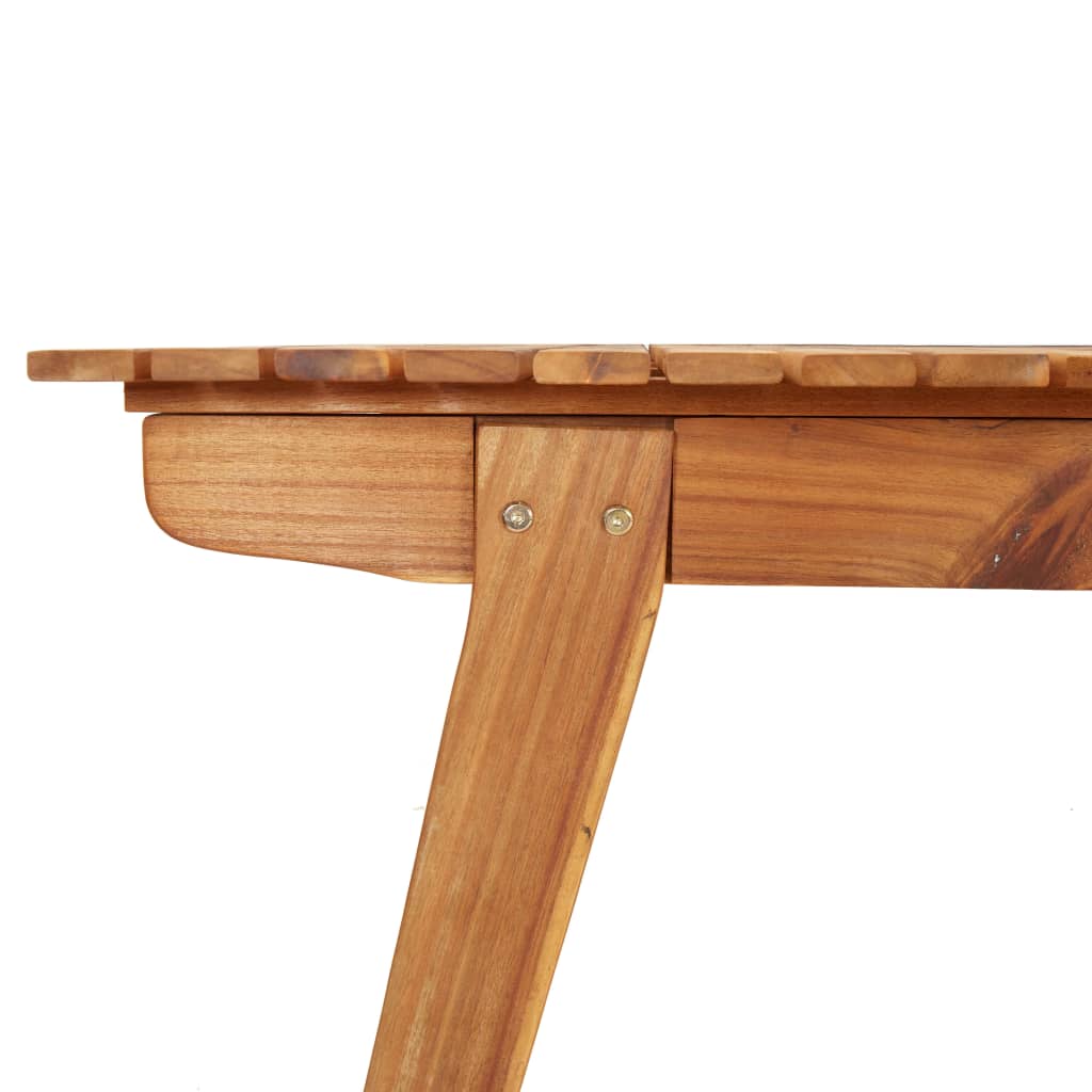 vidaXL Garden Table 200x90x75 cm Solid Wood Acacia - Brown - 25260