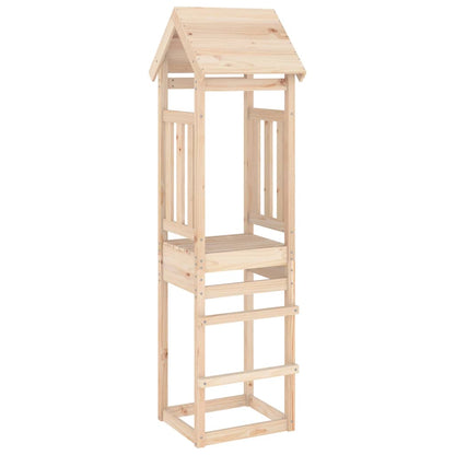 vidaXL Play Tower 52.5x46.5x206.5 cm Solid Wood Pine - Brown