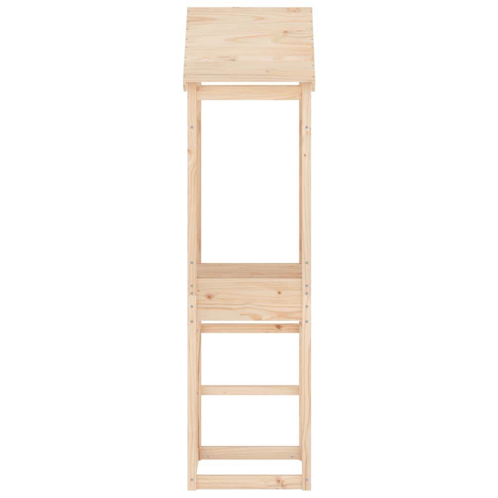 vidaXL Play Tower 52.5x46.5x206.5 cm Solid Wood Pine - Brown