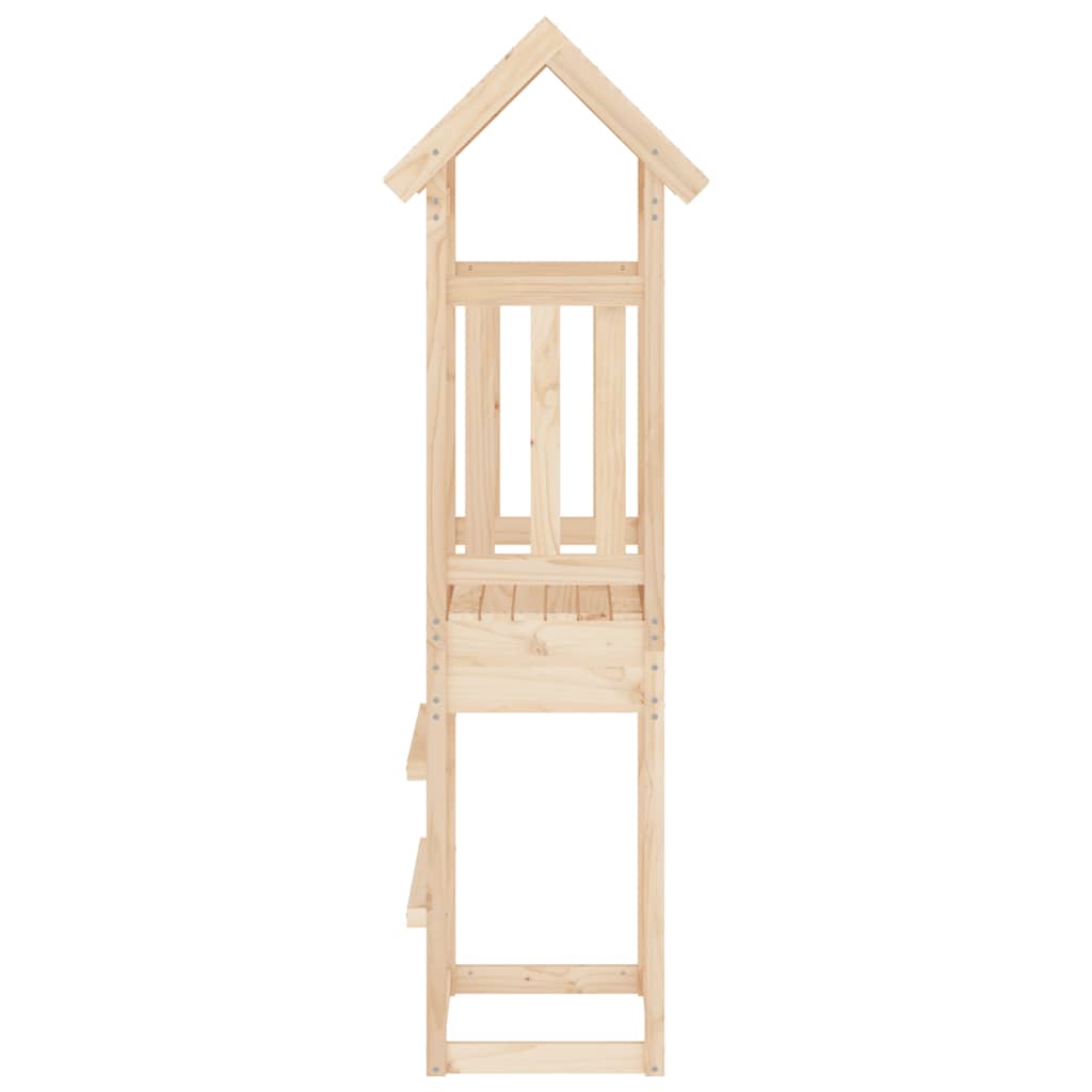 vidaXL Play Tower 52.5x46.5x206.5 cm Solid Wood Pine - Brown