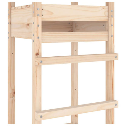 vidaXL Play Tower 52.5x46.5x206.5 cm Solid Wood Pine - Brown