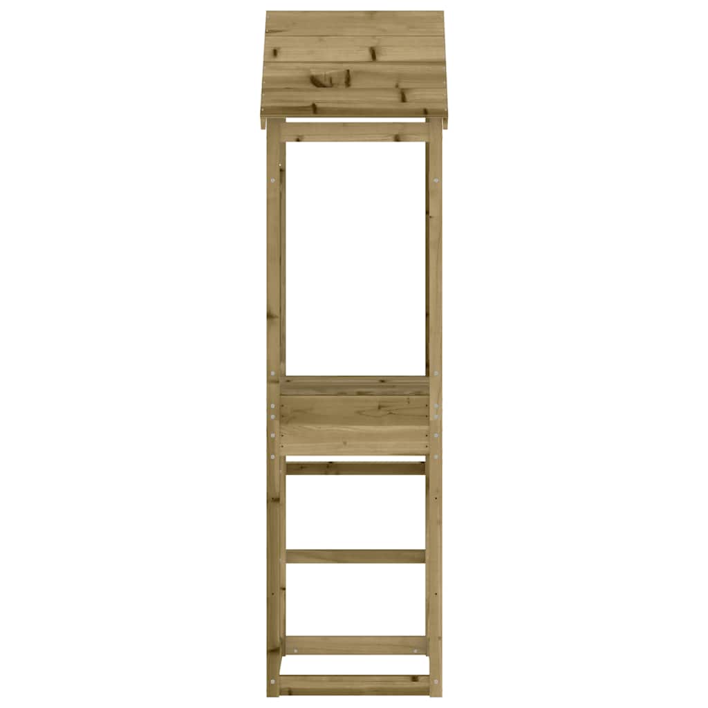 vidaXL Play Tower 52.5x46.5x206.5 cm Impregnated Wood Pine - Brown