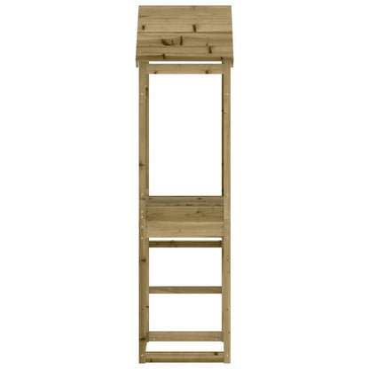 vidaXL Play Tower 52.5x46.5x206.5 cm Impregnated Wood Pine - Brown