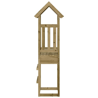 vidaXL Play Tower 52.5x46.5x206.5 cm Impregnated Wood Pine - Brown