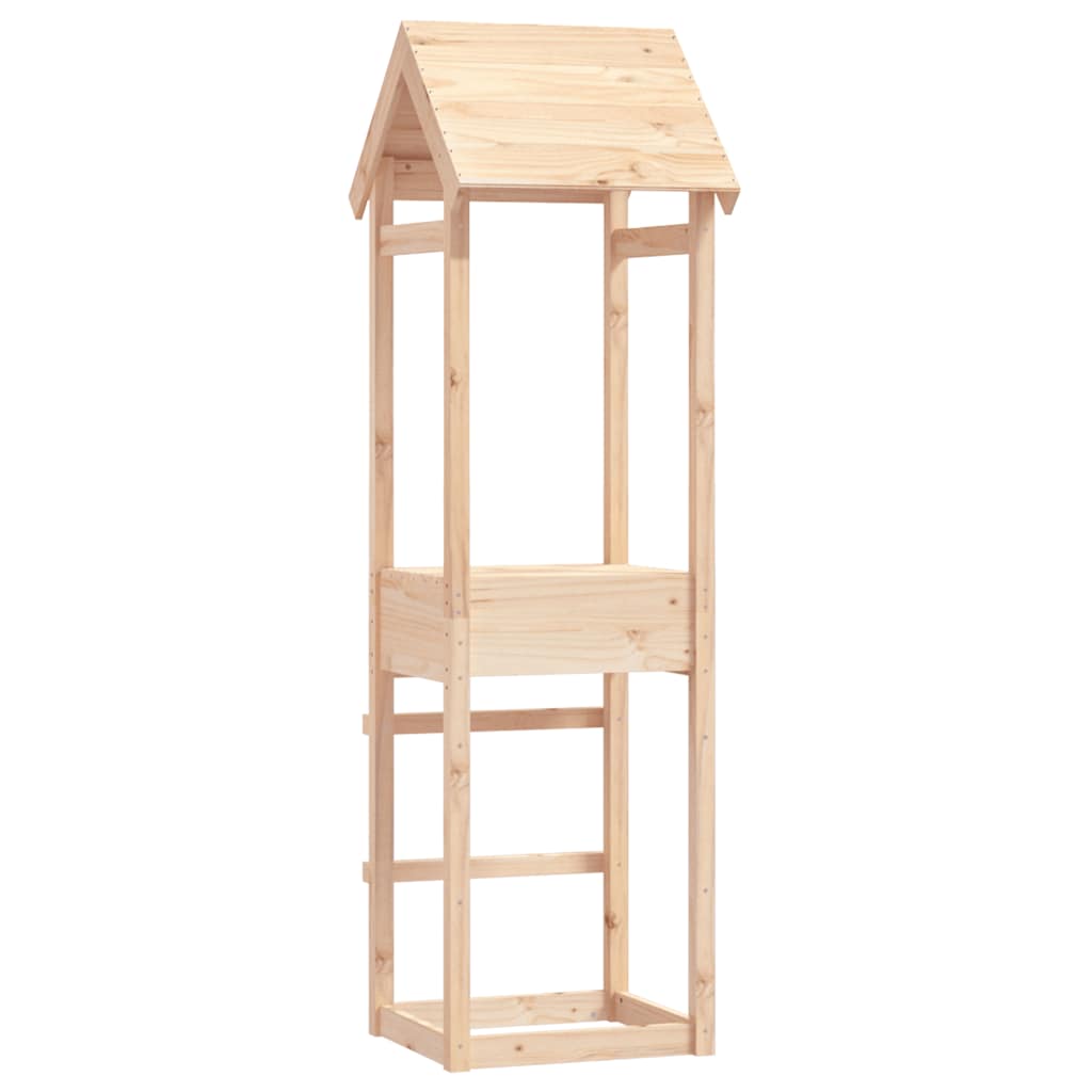 vidaXL Play Tower 53x46.5x194 cm Solid Wood Pine - Brown