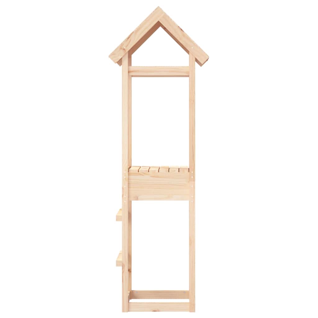 vidaXL Play Tower 53x46.5x194 cm Solid Wood Pine - Brown