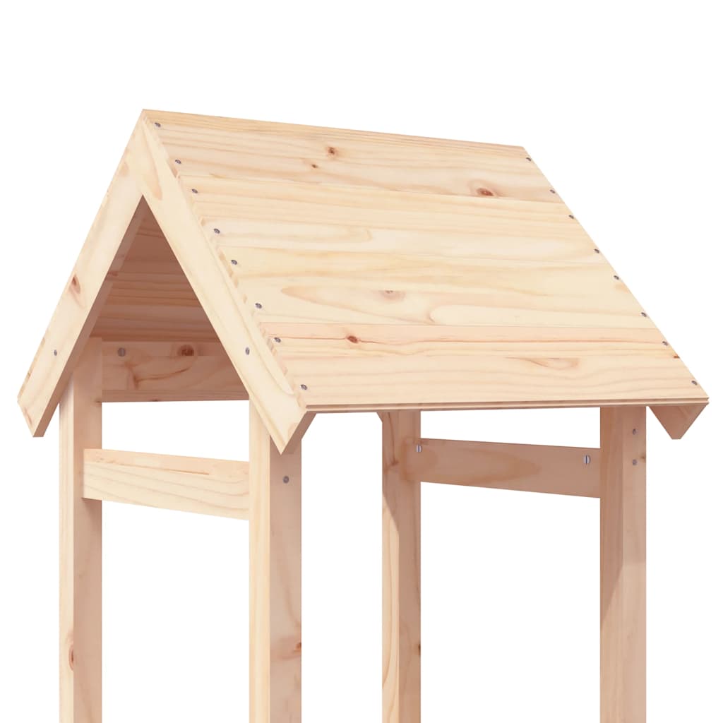 vidaXL Play Tower 53x46.5x194 cm Solid Wood Pine - Brown