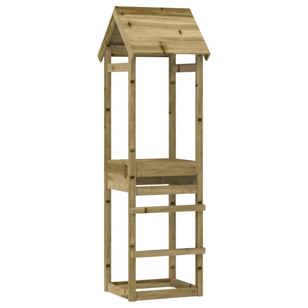 vidaXL Play Tower 53x46.5x194 cm Impregnated Wood Pine - Brown