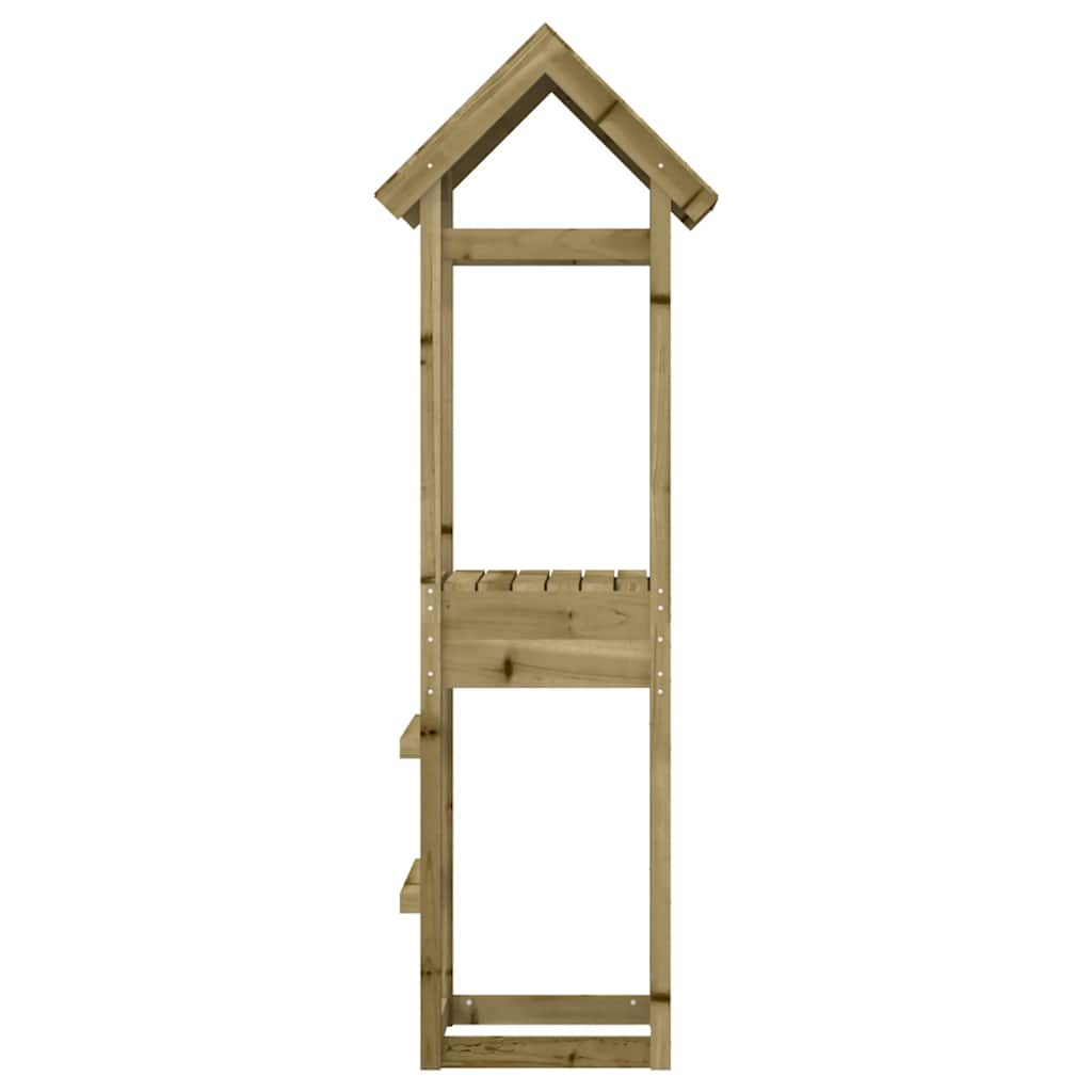 vidaXL Play Tower 53x46.5x194 cm Impregnated Wood Pine - Brown