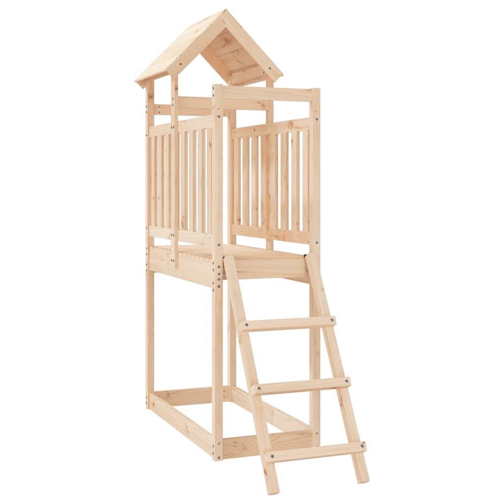 vidaXL Outdoor Playset 53x110x214 cm Solid Wood Pine - Brown