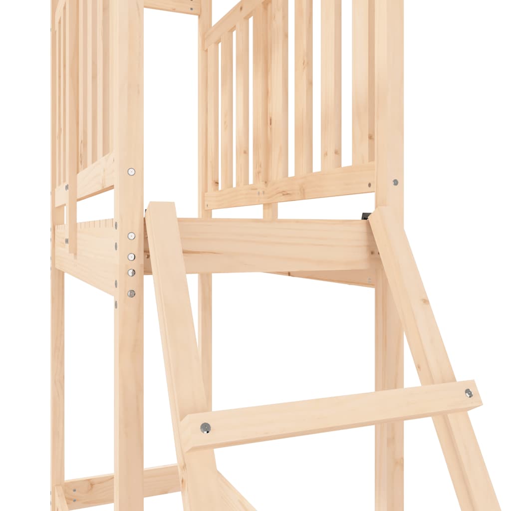 vidaXL Outdoor Playset 53x110x214 cm Solid Wood Pine - Brown