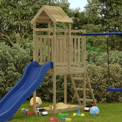 vidaXL Outdoor Playset 53x110x214 cm Impregnated Wood Pine - Brown