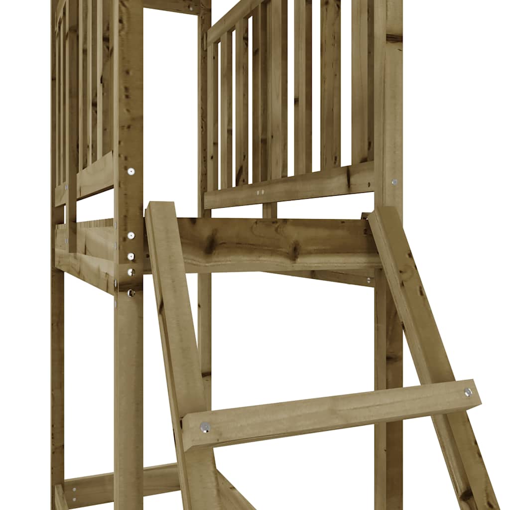 vidaXL Outdoor Playset 53x110x214 cm Impregnated Wood Pine - Brown