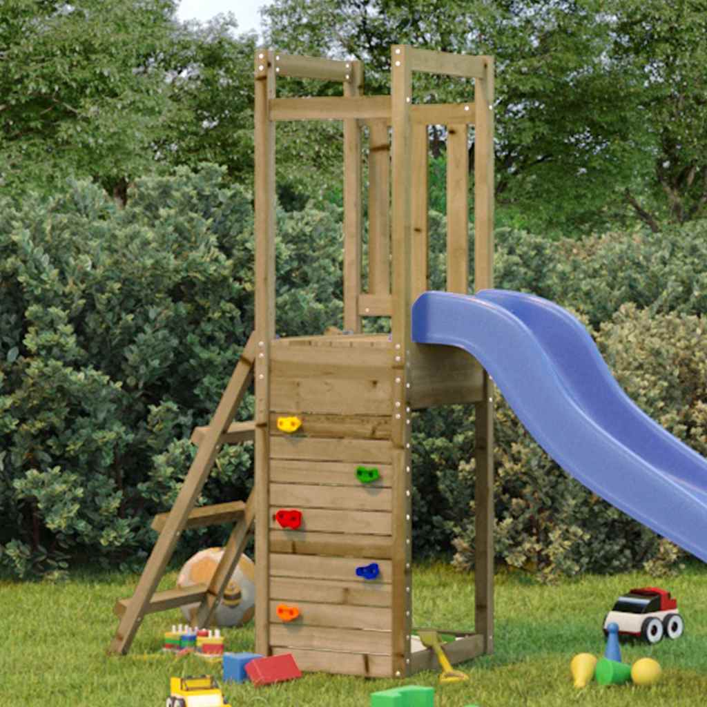 vidaXL Outdoor Playset 53x46.5x169 cm Impregnated Wood Pine - Brown