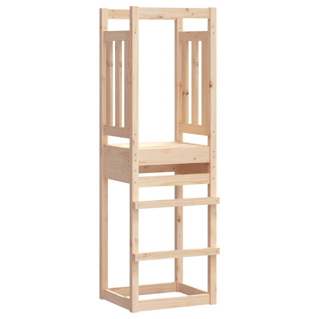 vidaXL Play Tower 53x46.5x169 cm Solid Wood Pine - Brown