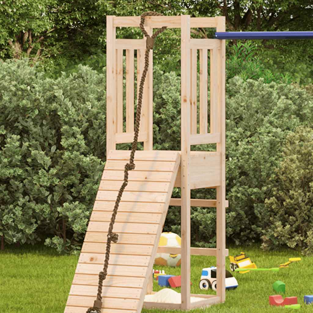vidaXL Play Tower 53x46.5x169 cm Solid Wood Pine - Brown