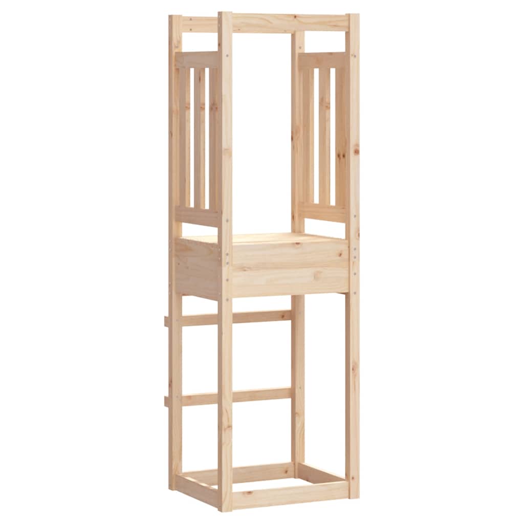 vidaXL Play Tower 53x46.5x169 cm Solid Wood Pine - Brown