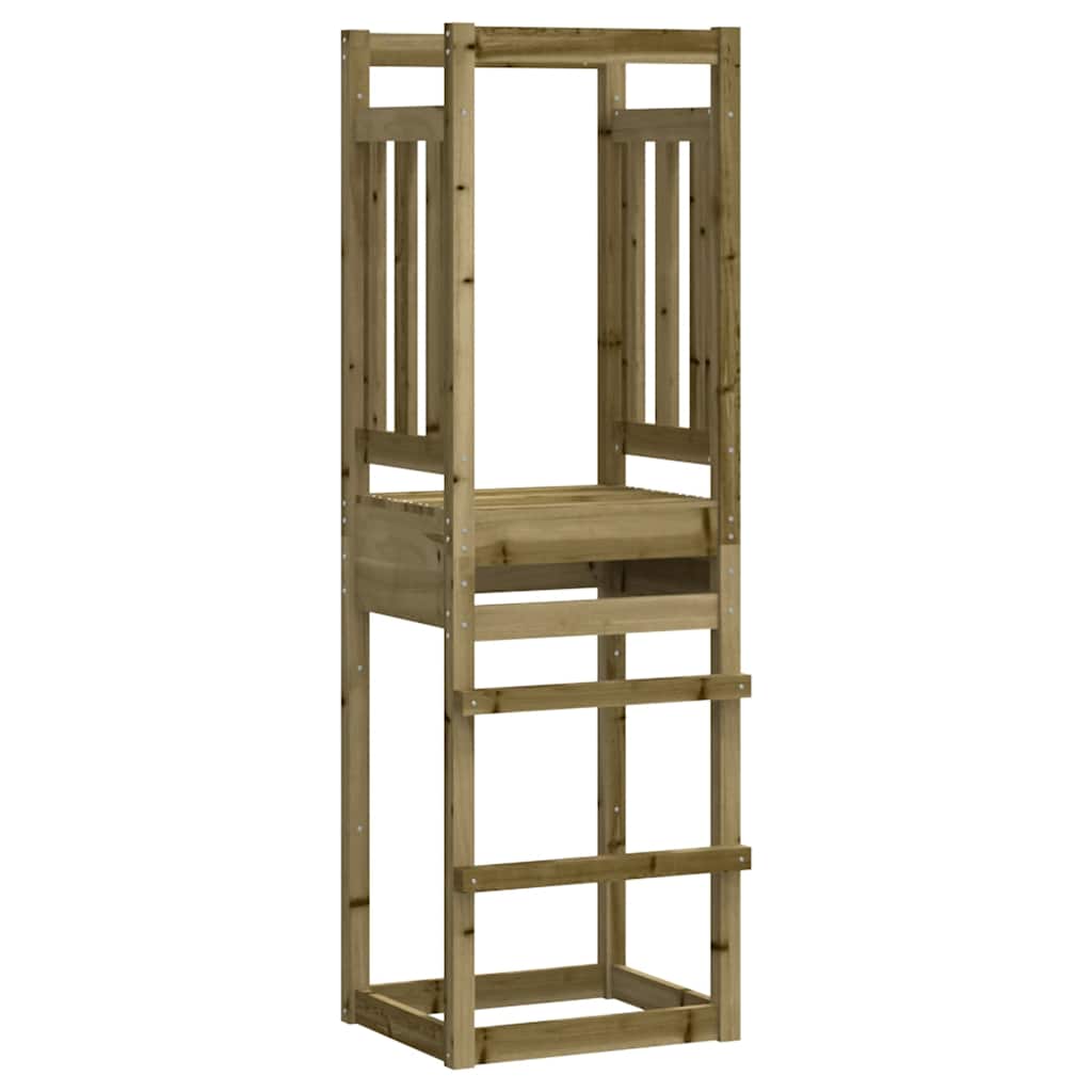 vidaXL Play Tower 53x46.5x169 cm Impregnated Wood Pine - Brown