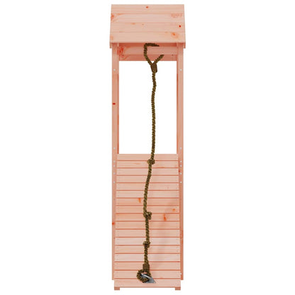 vidaXL Playhouse with Climbing Wall Solid Wood Douglas - Brown