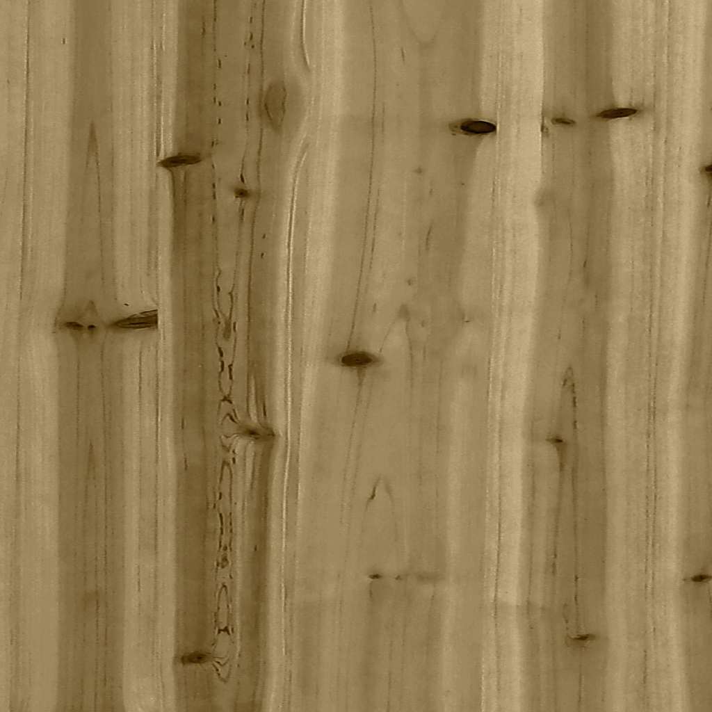 vidaXL Playhouse with Climbing Wall Impregnated Wood Pine - Brown