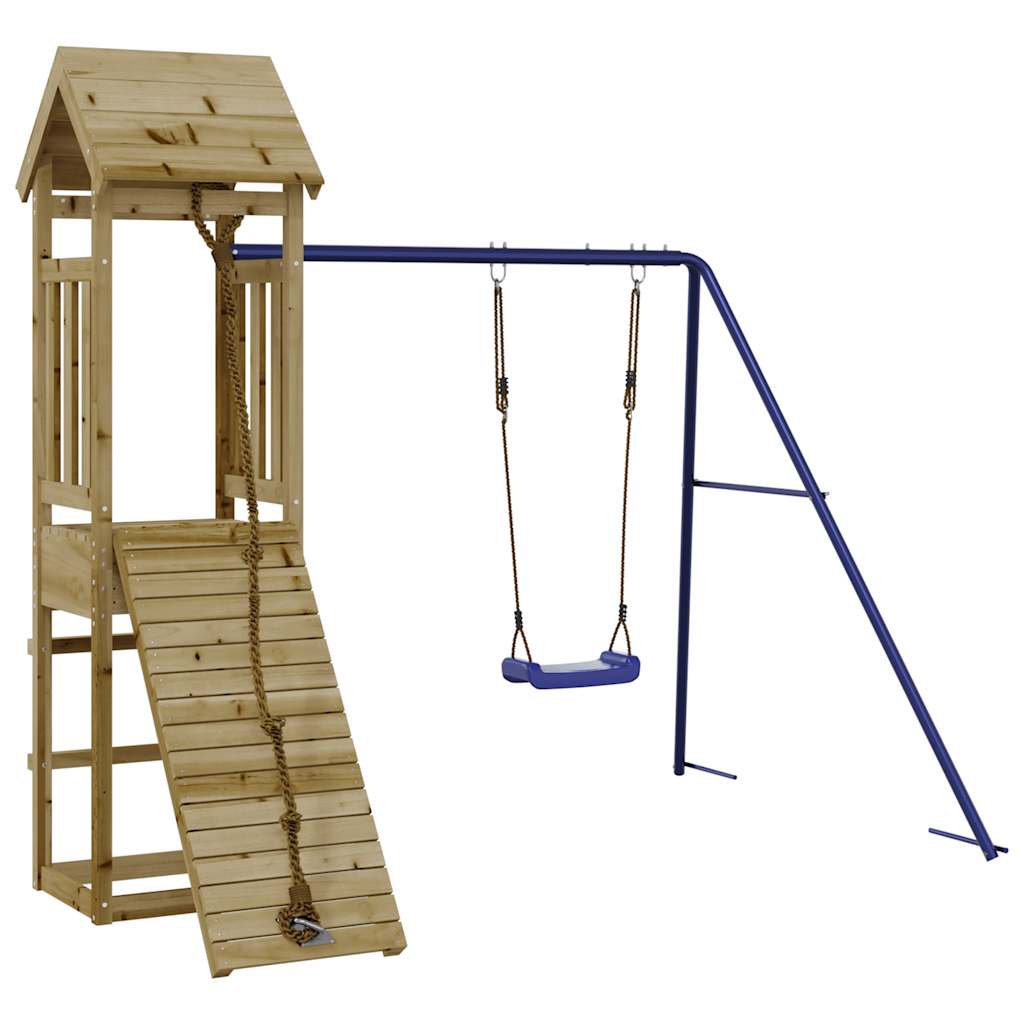 vidaXL Outdoor Playset Impregnated Wood Pine - Brown - 32411