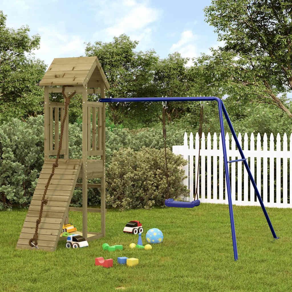 vidaXL Outdoor Playset Impregnated Wood Pine - Brown - 32411
