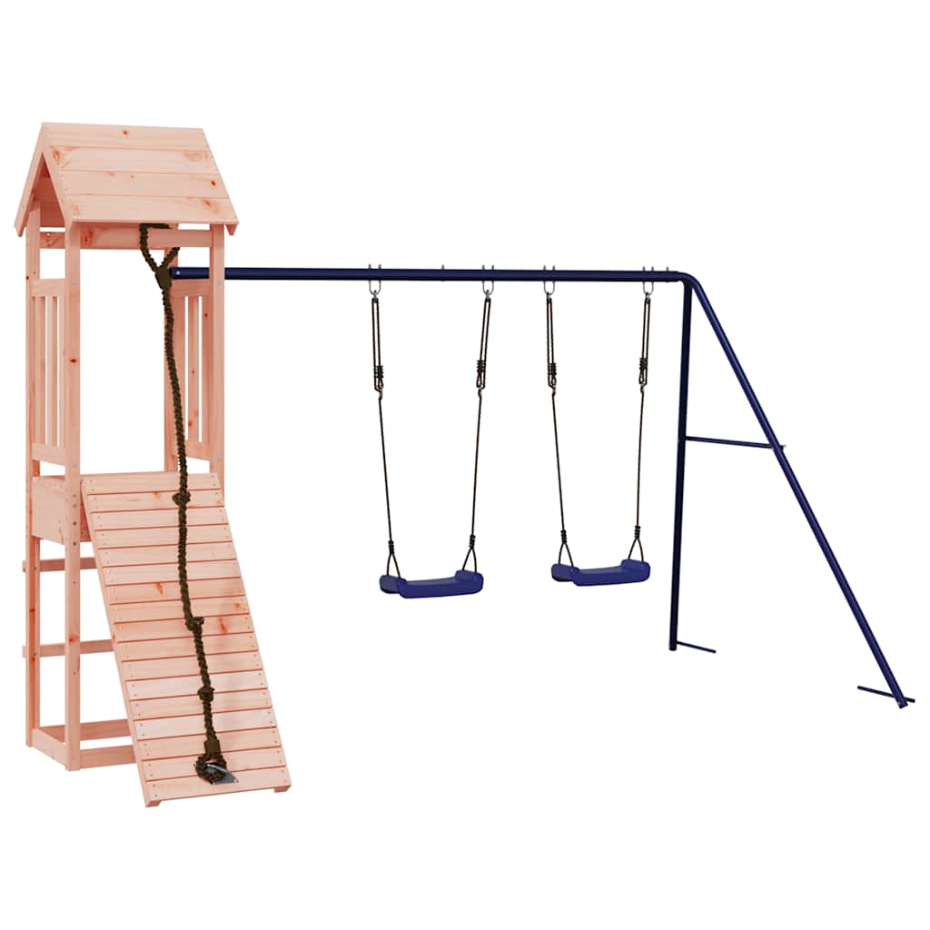 vidaXL Outdoor Playset Solid Wood Douglas - Brown - 32415