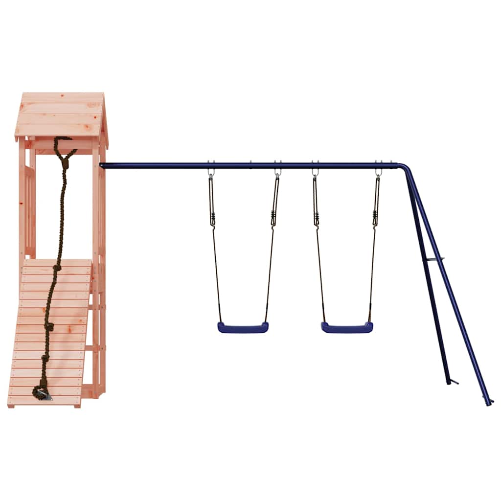 vidaXL Outdoor Playset Solid Wood Douglas - Brown - 32415