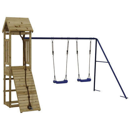 vidaXL Outdoor Playset Impregnated Wood Pine - Brown - 32417