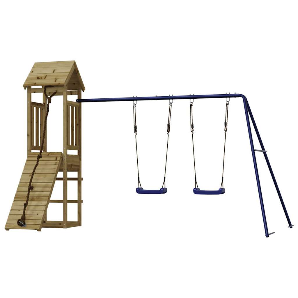 vidaXL Outdoor Playset Impregnated Wood Pine - Brown - 32417