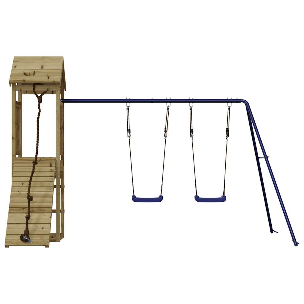 vidaXL Outdoor Playset Impregnated Wood Pine - Brown - 32417