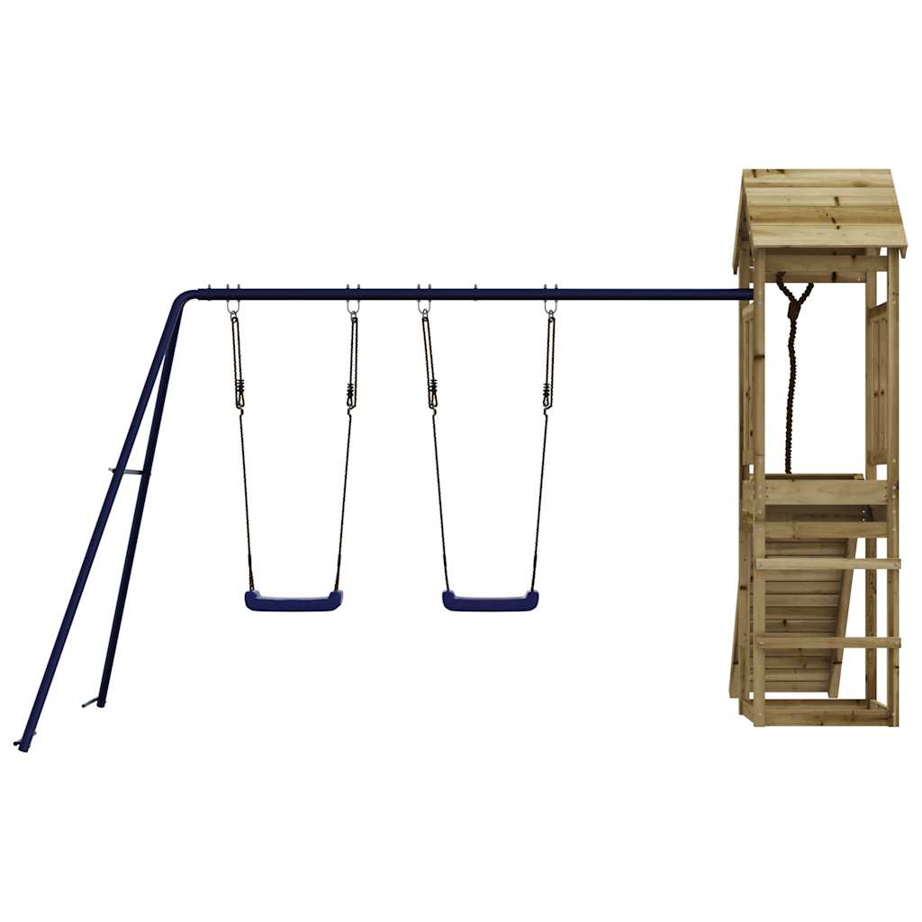 vidaXL Outdoor Playset Impregnated Wood Pine - Brown - 32417