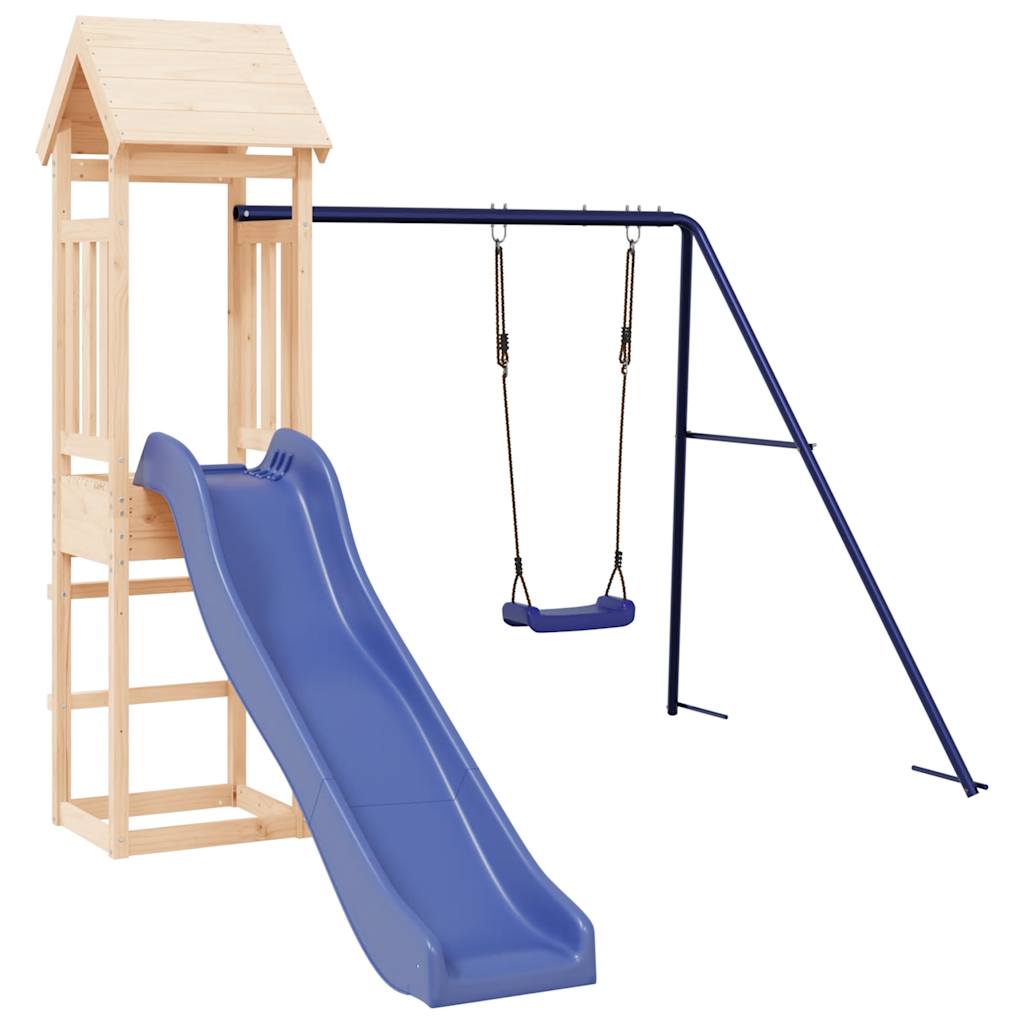 vidaXL Outdoor Playset Solid Wood Pine - Brown - 32419