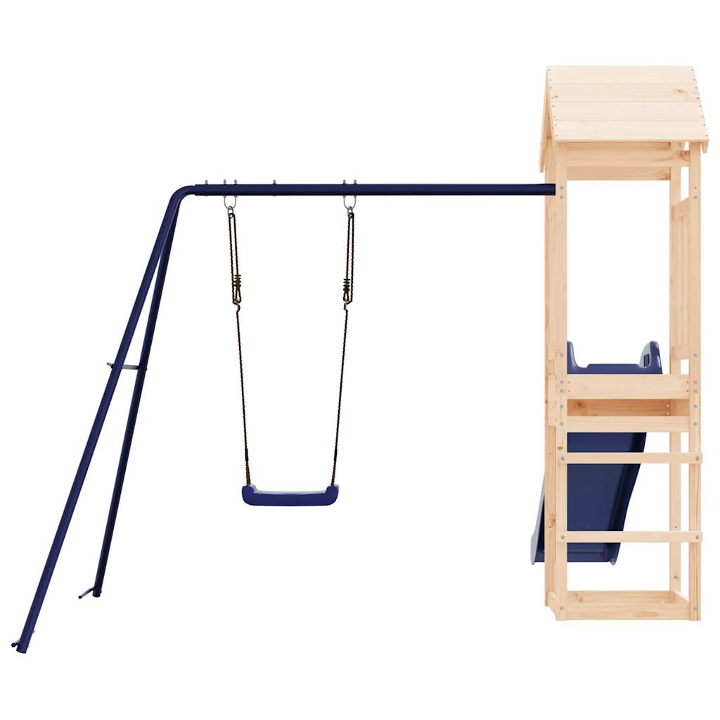 vidaXL Outdoor Playset Solid Wood Pine - Brown - 32419