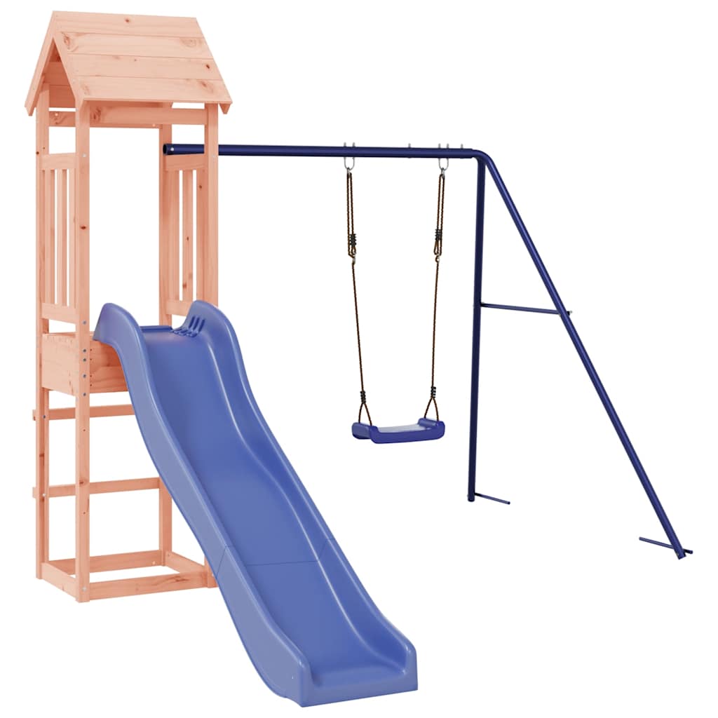 vidaXL Outdoor Playset Solid Wood Douglas - Brown - 32428