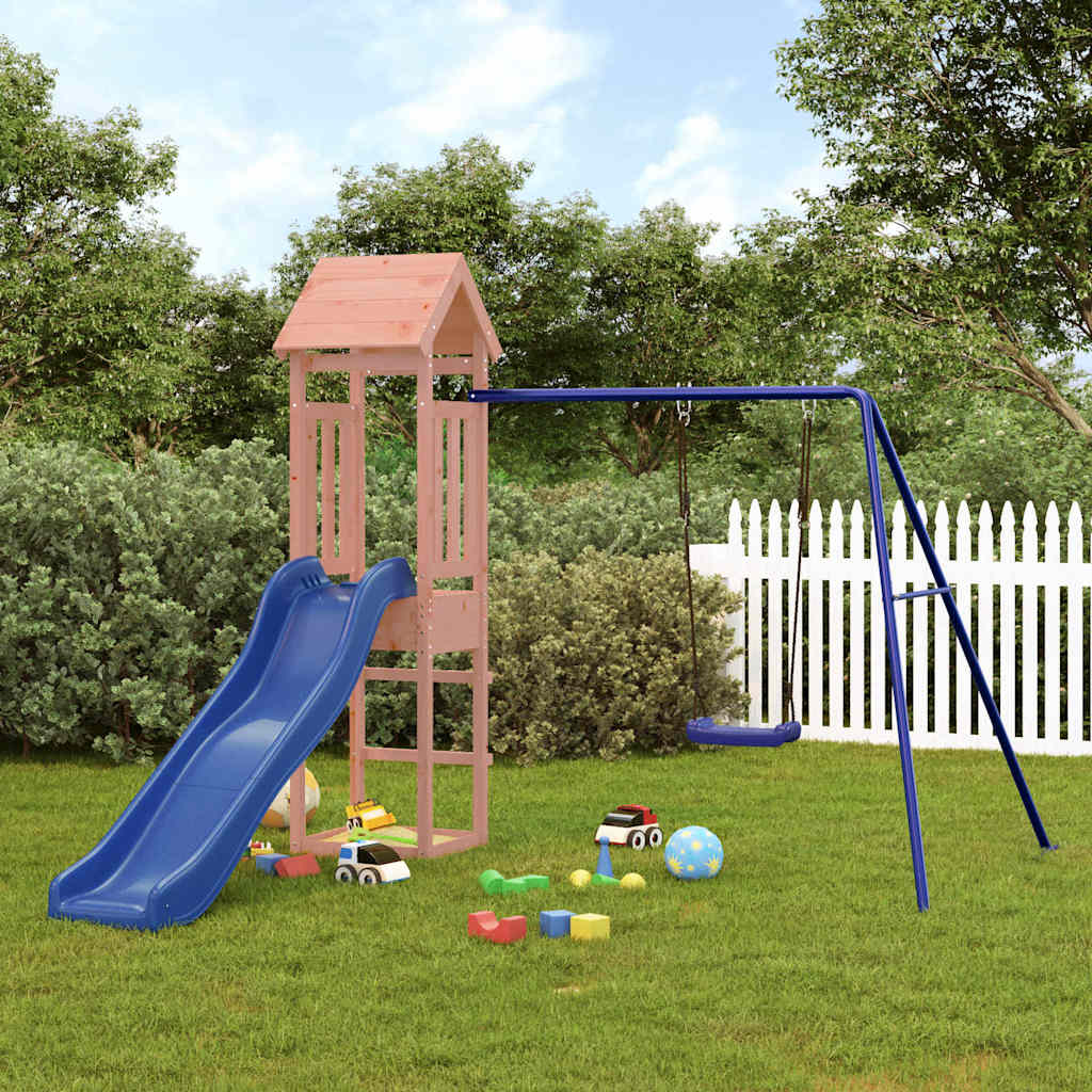 vidaXL Outdoor Playset Solid Wood Douglas - Brown - 32428