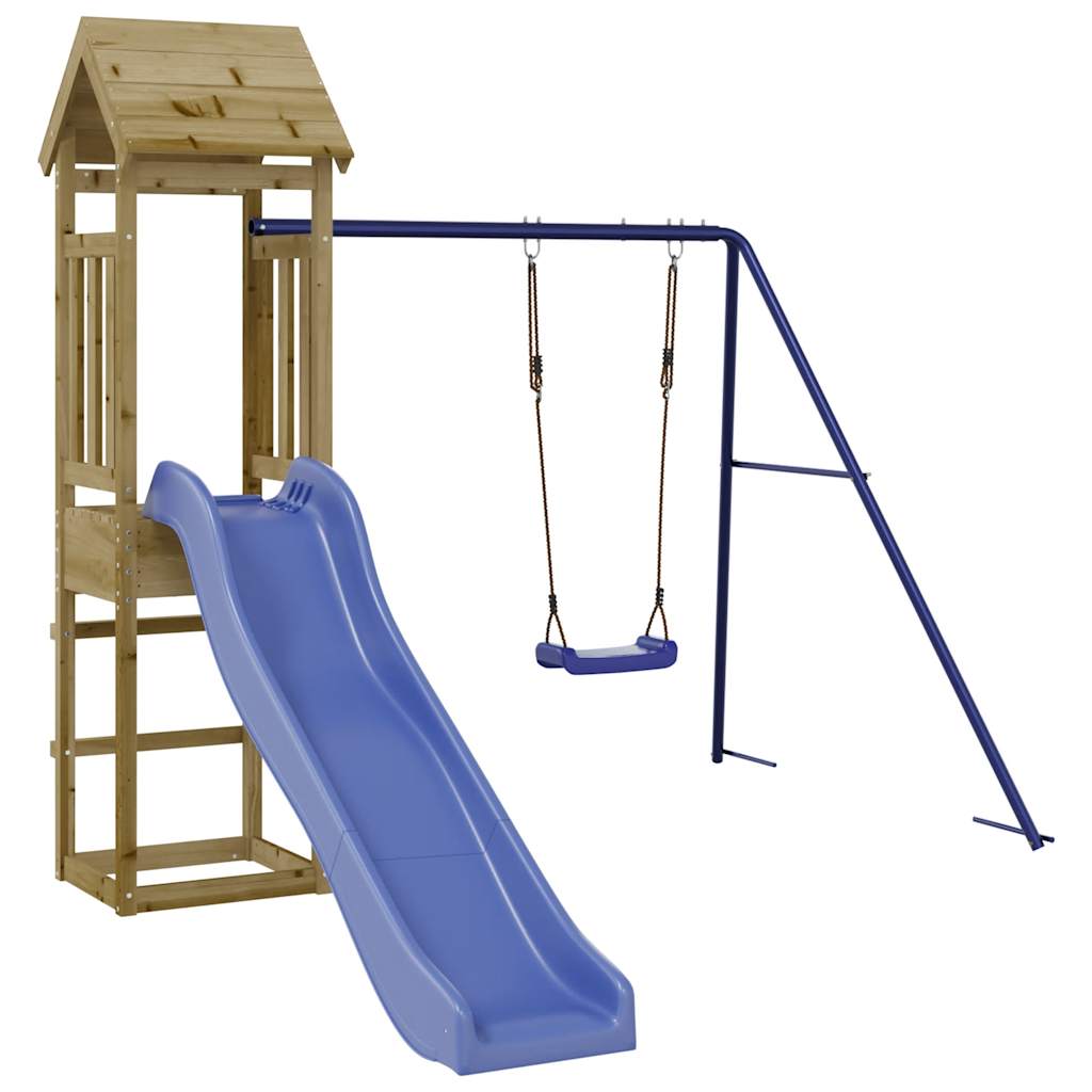 vidaXL Outdoor Playset Impregnated Wood Pine - Brown - 32433
