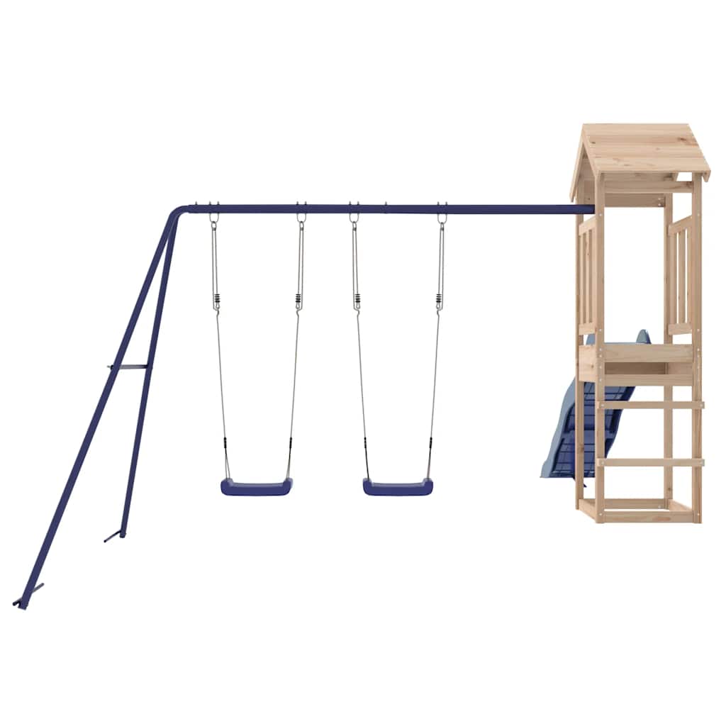 vidaXL Outdoor Playset Solid Wood Pine - Brown - 32435