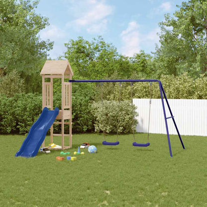 vidaXL Outdoor Playset Solid Wood Pine - Brown - 32435